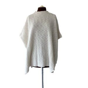 Eileen Fisher Cotton Knit Shawl Topper